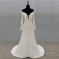off the shoulder long sleeve mermaid wedding gowns dress bridal